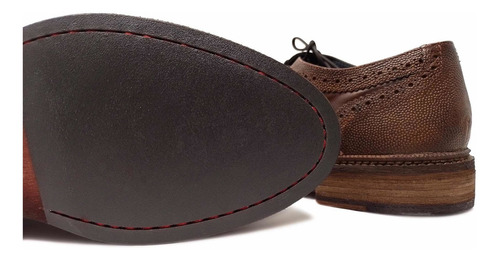 Imagen 8 de 9 de Zapato Para Caballero Bostoniano Fina Piel Vacuno Artesanal