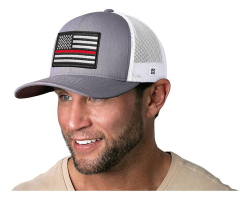 Haka Delgada Red Line American Flag Trucker Sombrero Para Y