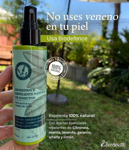 Duo Repelente Natural Biodefence Insectos Sin Deep 100ml C/u