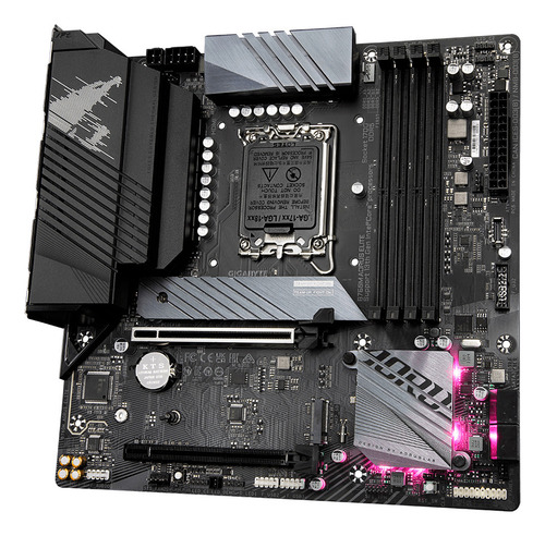 Placa madre Gigabyte Aorus B760m Elite Lga 1700 Matx DDR5