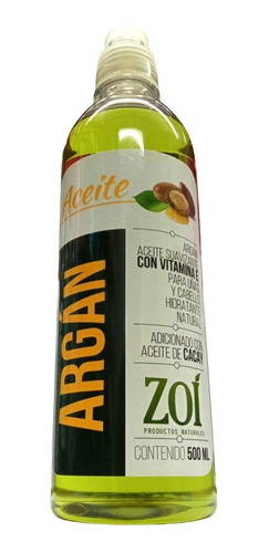 Aceite De Argan X 500 Ml Zoi