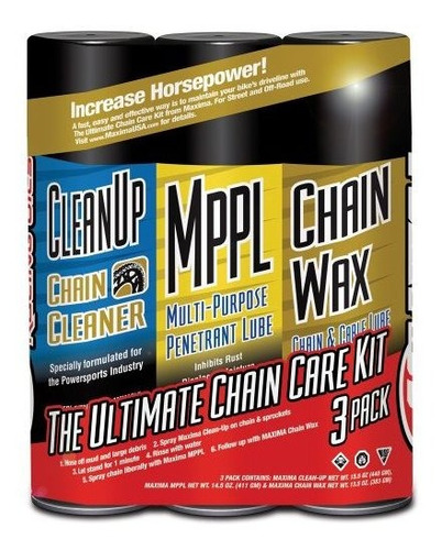 Alforja Moto Maxima 70-749203-3pk Chain Wax Ultimate Chain C