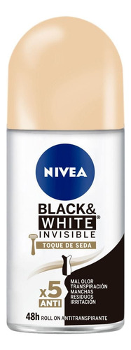 Nivea Deo Rollon B & W Gold X 50 Ml Pack X 3