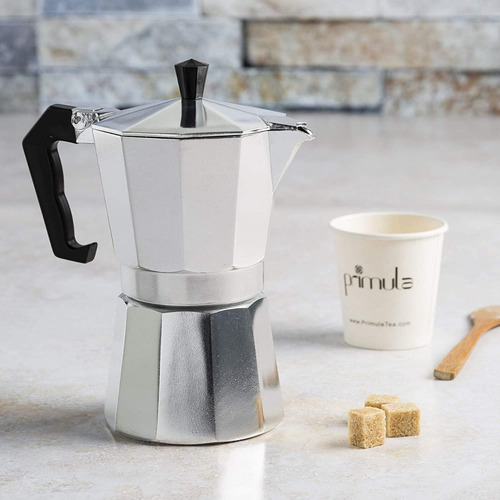 Cafetera Tipo Italiana Moka Aluminio 3 Pocillos Express Cafe