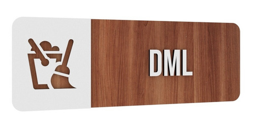 Placa Sinalização Dml Fabrica Alto Relevo Mdf