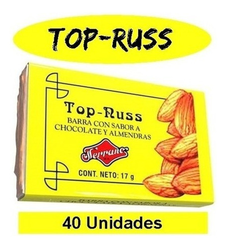Chocolates Top Russ Caja 40 De Unidades Fruna