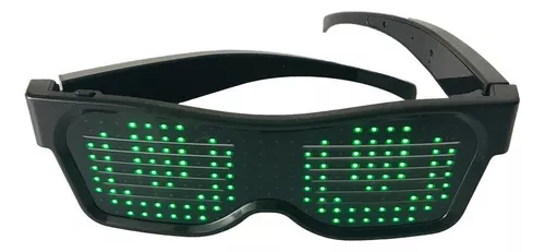 Gafas LED, Gafas iluminadas, Visera LED Gafas Rave para Hombres Festivales  de Cosplay Barras de Halloween Fiestas de Clubes oso de fresa Electrónica