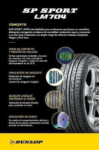 Kit X4 215/60 R15 Dunlop Sp Sport Lm704 + Tienda Oficial
