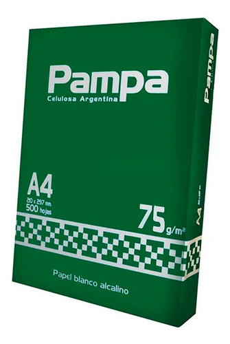 Imagen 1 de 1 de Resma Pampa A4 multifunción de 500 hojas de 70 gr color blanco
