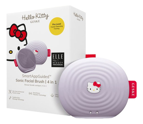 Geske X Hello Kitty | Cepillo Facial Sónico 4 En 1 Eléctrico Color Gris