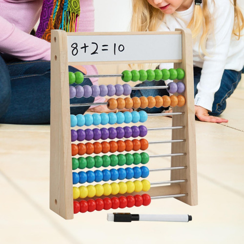 Ábaco Madera Para Matemáticas Infantiles, Clásico,