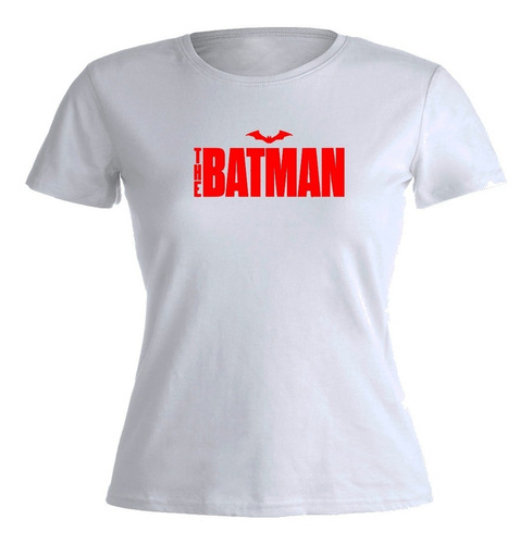 Remera Mujer Algodón The Batman Logo