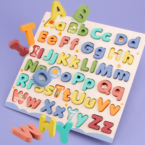 Juego Educativo De Madera Del Rompecabezas Del Abc Del