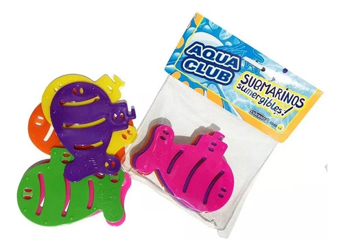 Juego Agua Submarino Discos Numerados Sumergibles X6