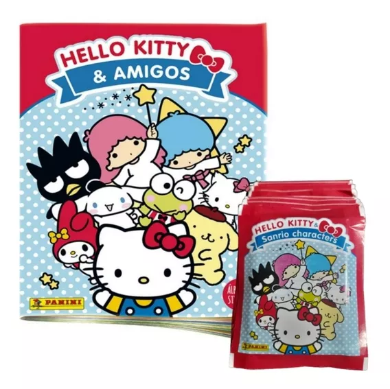 Álbum Hello Kitty + 18 Sobres De Estampas Panini