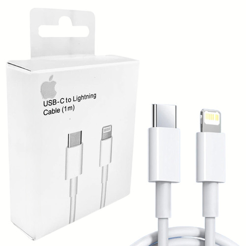 Cable usb-c 2.0 Dex Cabo lightning com saida USB - C blanco con entrada USB Tipo C