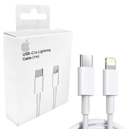 Cable Cargador TURBO USB-C Lightning para iPhone 1 Metro Calidad Original  APPLE