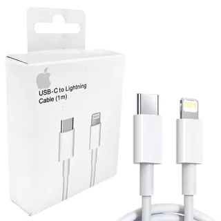 Dex Cabo lightning com saida USB - C Cor Branco