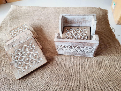 Regalos Del Día De San Valentín Juego De 6 Posavasos De Made