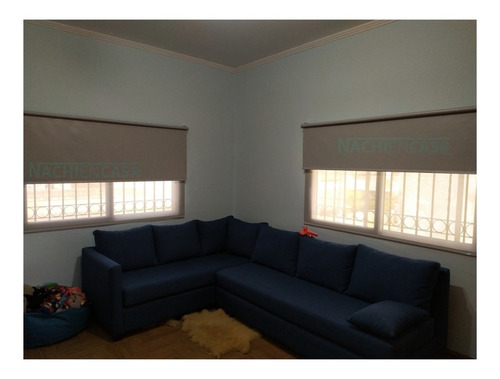 Cortina Roller Doble Blackout Sun Screen 6% Blanca 1.30x1.25