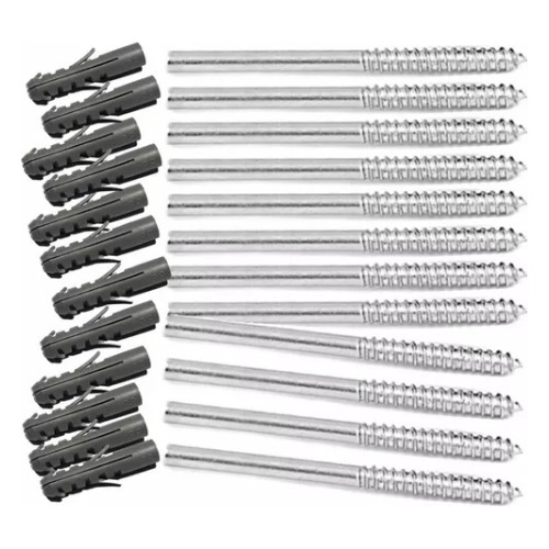10 Suportes Invisível 11cm Bucha N.8