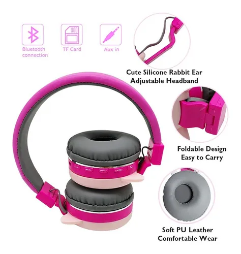 Auriculares para niños con dibujos animados de 3,5 mm, auriculares