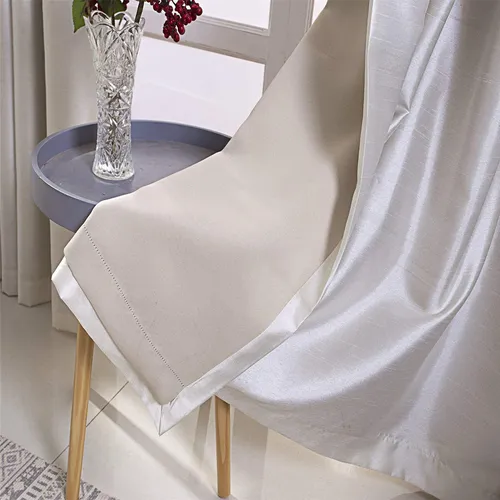 Cortina Black-out Gyrohome De Símil Seda 52x10