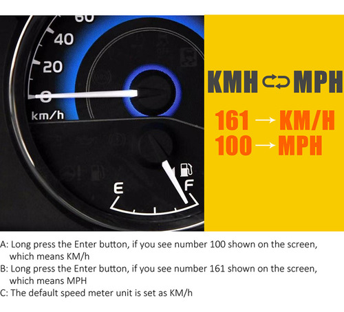 L Velocímetro Gps Digital Universal Hud For Coche Con