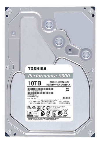 Disco Duro Toshiba X300 De 10 Tb, 3.5