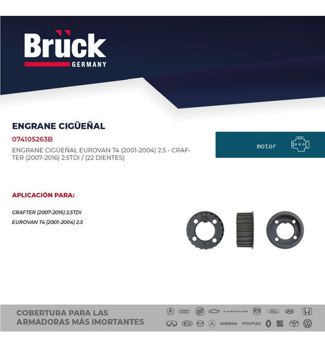 Polea Distribucion Eurovan 2001 074105263b