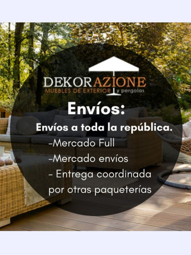 Juego De Jardín O Terraza. Mesa Con 4 Sillas Y Sombrilla.
