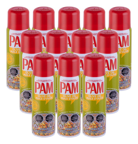 Pack De 12 Latas De 141 Ml Por Lata Aceite Aerosol Pam Oliva