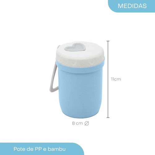 Pote Térmico Bambu Com Parede Dupla E Com Alça 300ml - Lyor