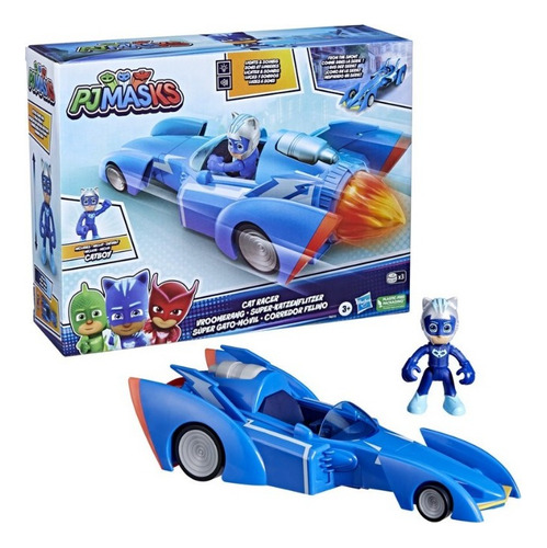 Auto de Juguete Súper Gato Móvil PJ Masks Cat Racer Luz y Sonido