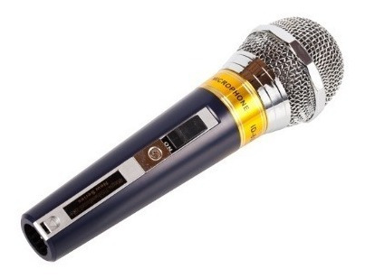 Microfone Dinâmico 500ohm 14000hz 73db Prata 3m