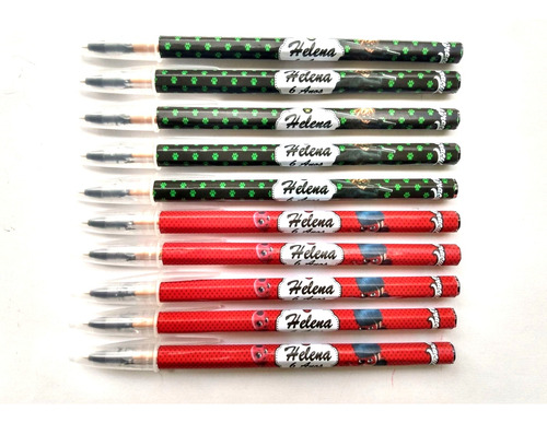 Imagen 3 de 7 de X10 Lapiceras Personalizadas Con Stikers. Ideal Sorpresitas