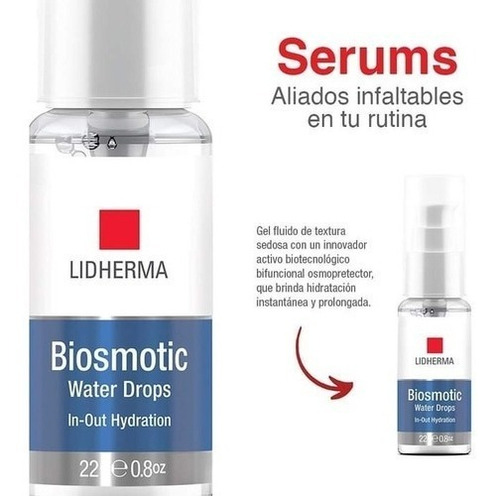 Lidherma Biosmotic Water Drops Gel De Hidratación Intensiva Tipo De Piel Seca, Normal, Grasa, Mixta