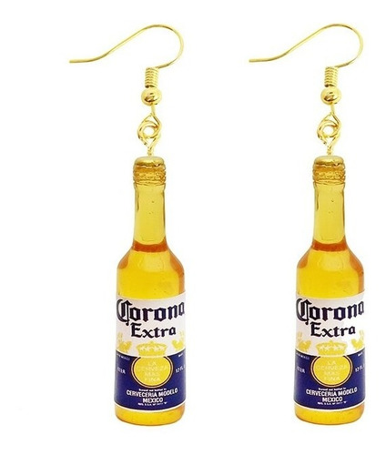 Aretes Pendientes Cerveza Corona Jack Daniels Sprite Mujer