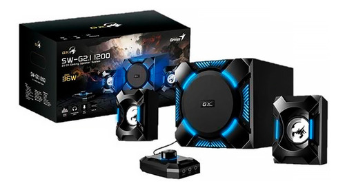 Parlantes Genius Sw-g2.1-1200 De 36w Led Gamer Para Pc/tv