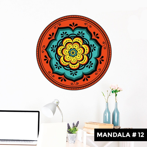 Vinilos Decorativos Autoadhesivos Mandala #12 Color 60x60cm