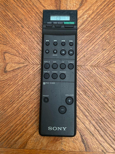Control Remoto Sony Rm-s360 Vintage