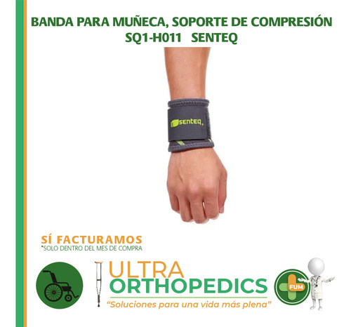 Banda Para Muñeca Unitalla Soporte De Compresión Senteq