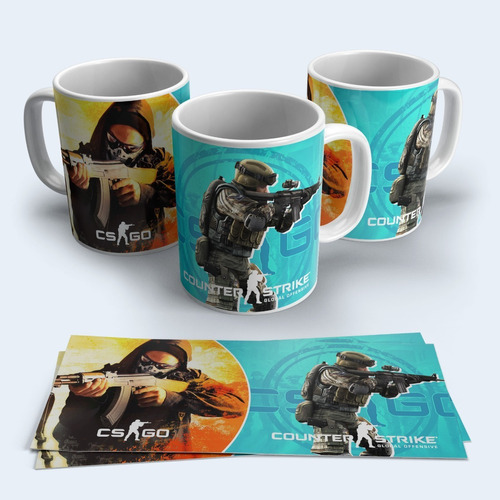 Taza O Tazon Video Juego Counter Strike Full Print + Caja