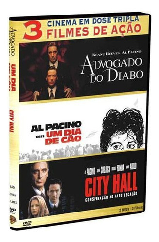 Dvd Dose Tripla - Advogado Do Diabo/ Al Pacino/ City Hall