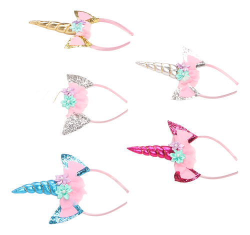 Diadema De Fiesta Con Forma De Aros Para El Pelo, 5 Unidades