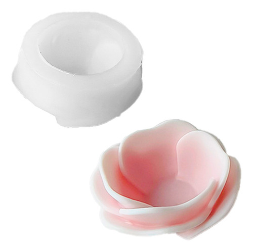 Molde De Silicone Formato Flor Para Velas Modelo 2
