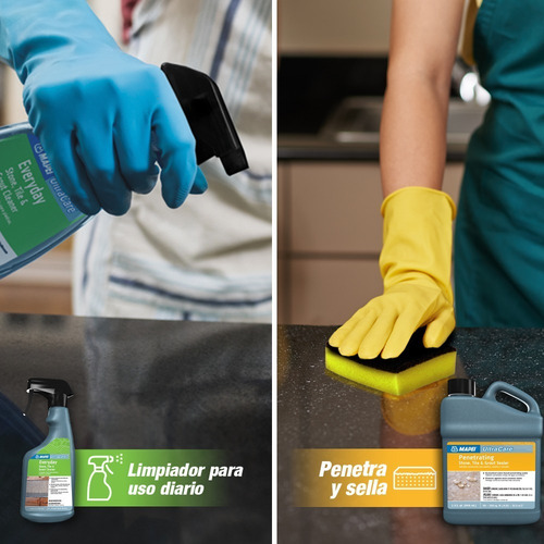 Kit Limpiador + Sellador Base Agua Para Piedras Ultracare