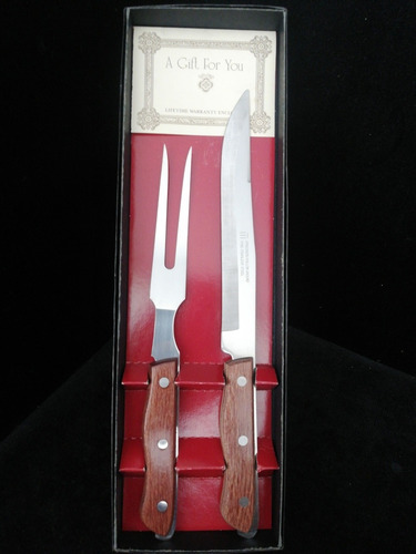 Set De Cuchillo Y Tenedor Para Asado Marca Maxam (Usado)