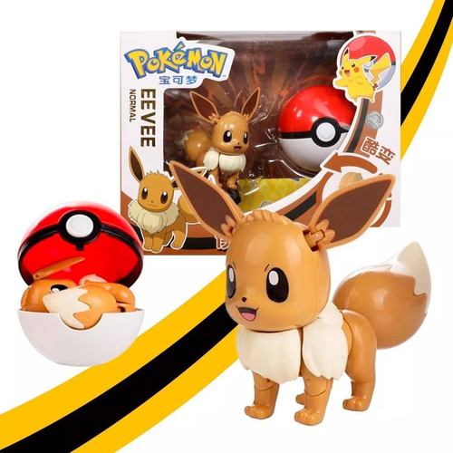 Pokemon Pokebola Figura Coleccionable Eevee Pop Original