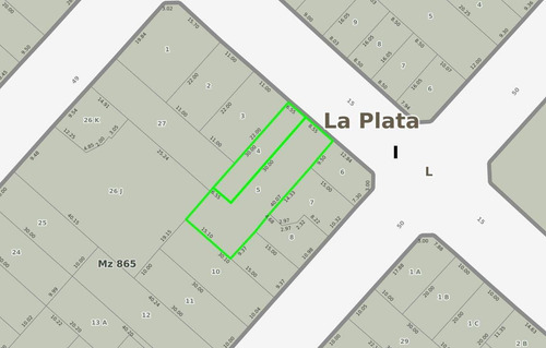 Imagen 2 de 2 de Terreno En La Plata - 15 E/ 49 Y 50 - Dacal Bienes Raices